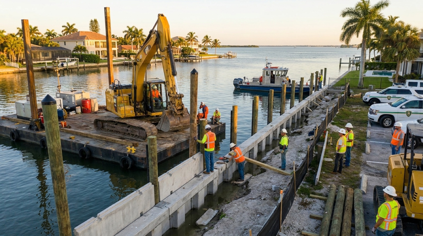 Do You Need a Permit for Seawall Repair in Florida? FDEP, Army Corps, and Lee County Rules Explained