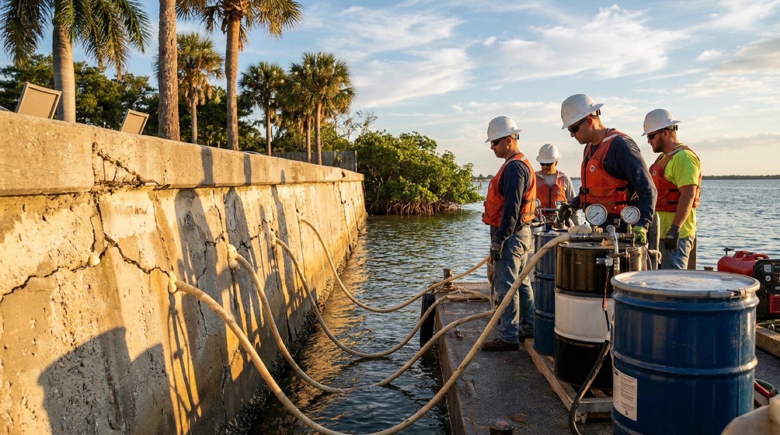 What Is Polyurethane Foam Injection for Seawalls? And Does It Actually Work?
